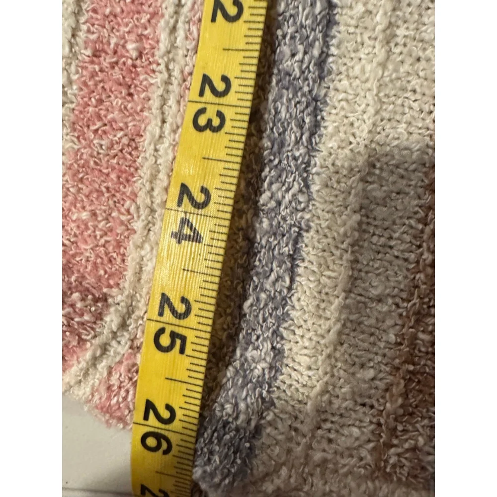 Women's Sincerely Jules Striped Crew Neck Sweater M - Cream, Pink, Blue